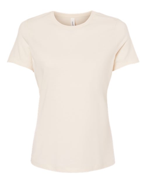 Women’s Relaxed Fit Heather CVC Tee - Front - B20506373 - Heather Natural