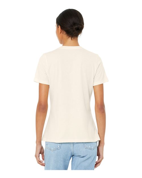 Women’s Relaxed Fit Heather CVC Tee - OnModelBack - B20506373 - Heather Natural