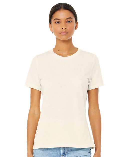 Women’s Relaxed Fit Heather CVC Tee - OnModelFront - B20506373 - Heather Natural