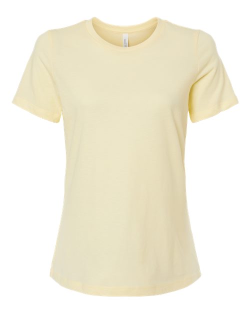 Women’s Relaxed Fit Heather CVC Tee - Front - B20506383 - Heather French Vanilla