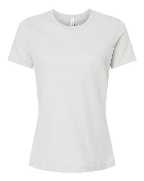 Women’s Relaxed Fit Heather CVC Tee - Front - B20506393 - Heather Silver