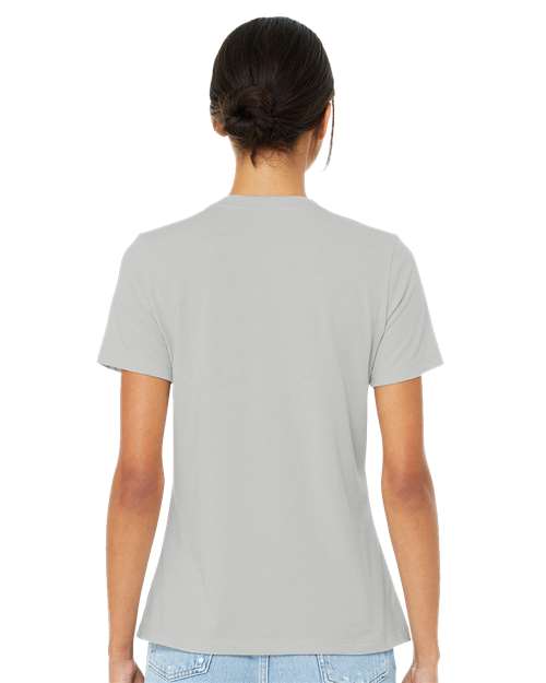 Women’s Relaxed Fit Heather CVC Tee - OnModelBack - B20506393 - Heather Silver