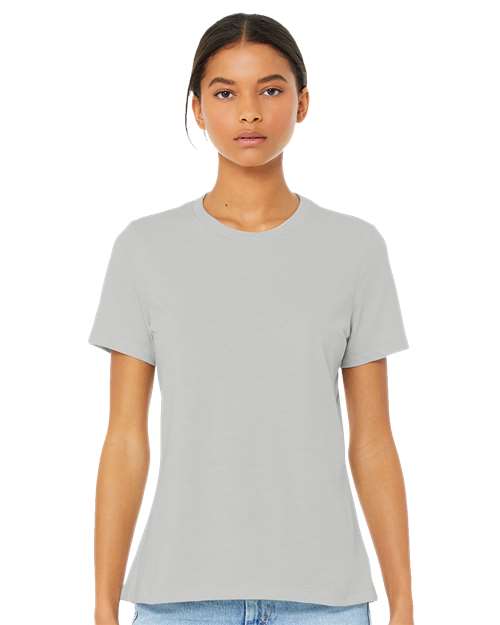 Women’s Relaxed Fit Heather CVC Tee - OnModelFront - B20506393 - Heather Silver