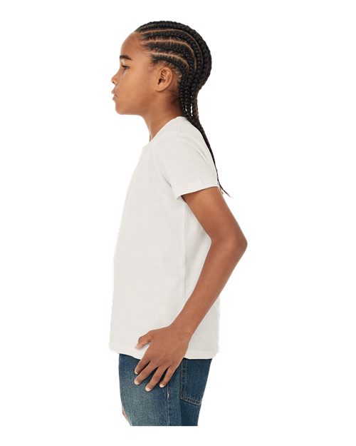 Youth Jersey Tee - OnModelSide - B38006013 - Vintage White
