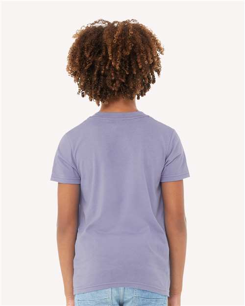 Youth Jersey Tee - OnModelBack - B38006393 - Dark Lavender