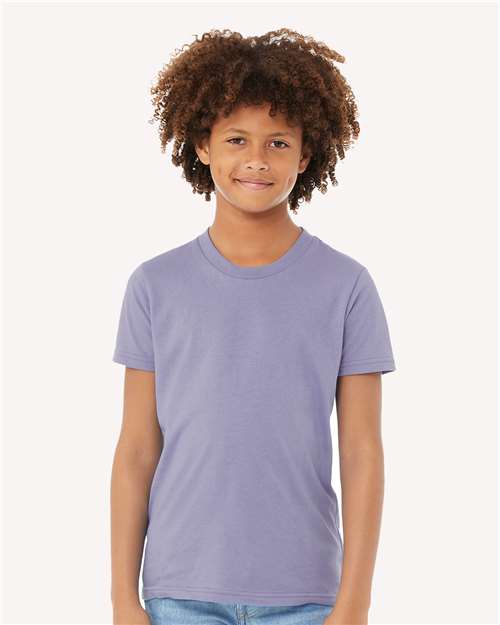 Youth Jersey Tee - OnModelFront - B38006393 - Dark Lavender