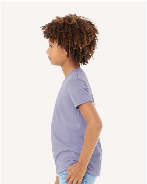 Youth Jersey Tee - OnModelSide - B38006393 - Dark Lavender