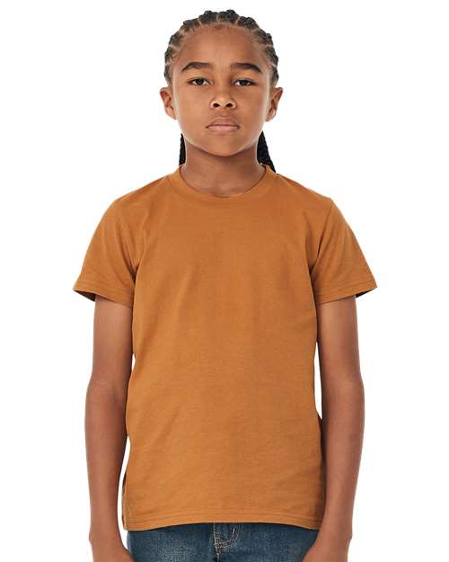 Youth Jersey Tee - OnModelFront - B38006373 - Toast