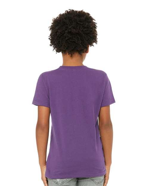 Youth Jersey Tee - OnModelBack - B38006423 - Royal Purple