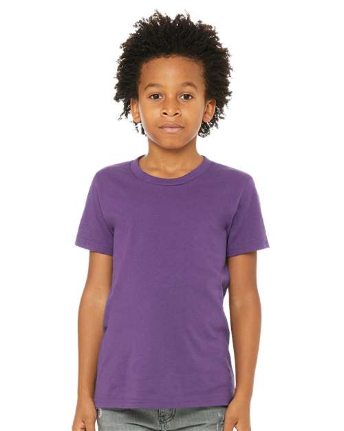 Youth Jersey Tee - OnModelFront - B38006423 - Royal Purple