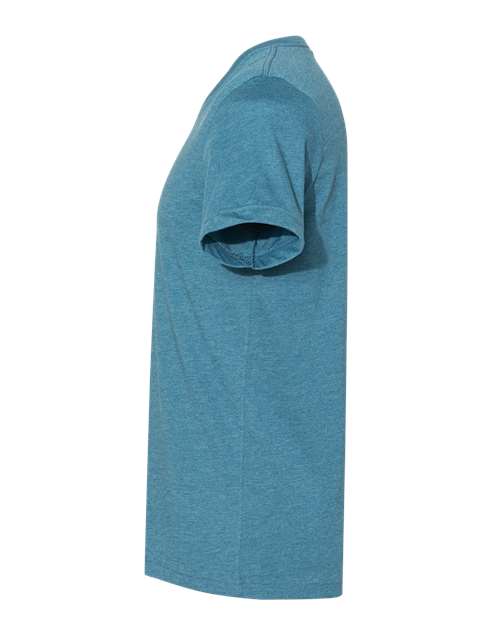 Heather CVC V-Neck Tee - DirectSide - B03506772 - Heather Deep Teal