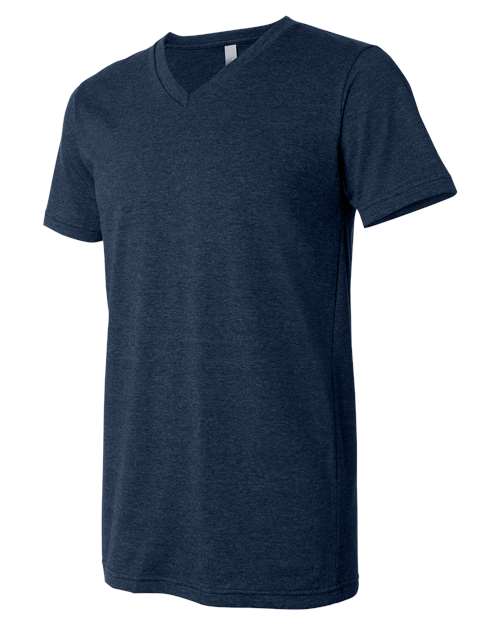 Heather CVC V-Neck Tee - DirectSide - B03506652 - Heather Navy
