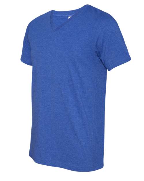 Heather CVC V-Neck Tee - DirectSide - B03506762 - Heather True Royal