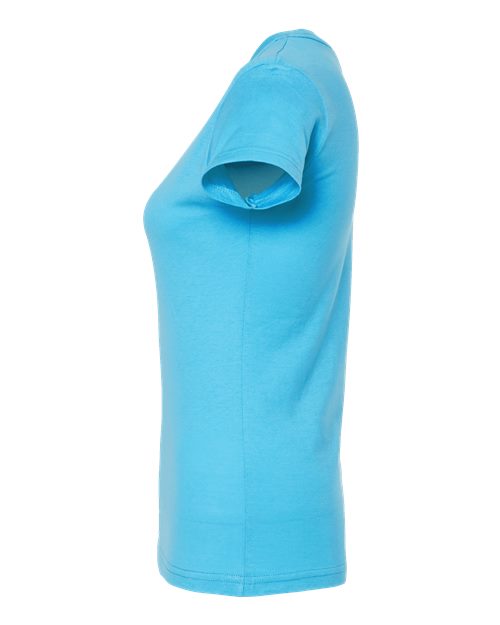 Women's Fine Jersey Slim Fit T-Shirt - DirectSide - B20159042 - Aqua