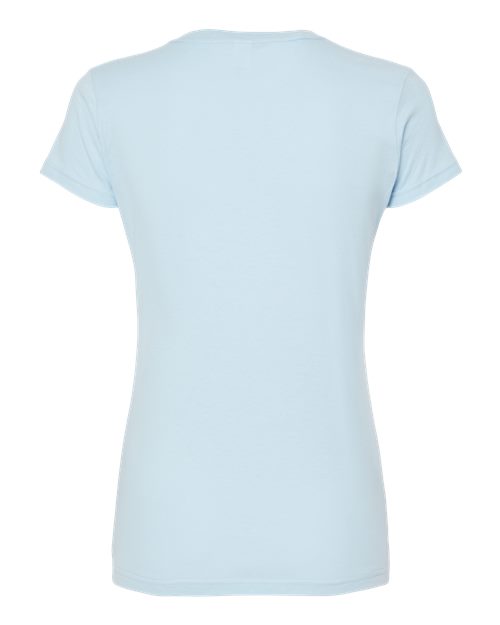 Women's Fine Jersey Slim Fit T-Shirt - Back - B20159252 - Baby Blue