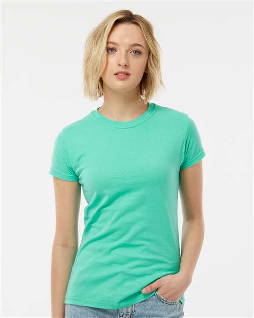 Women's Fine Jersey Slim Fit T-Shirt - OnModelFront - B20159192 - Mint