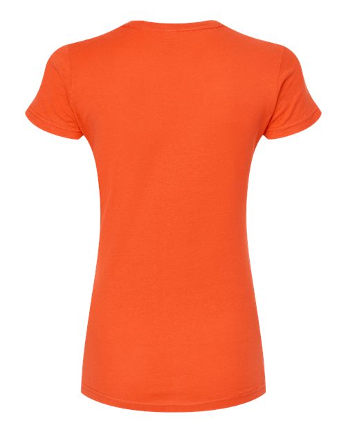 Women's Fine Jersey Slim Fit T-Shirt - Back - B20159662 - Orange
