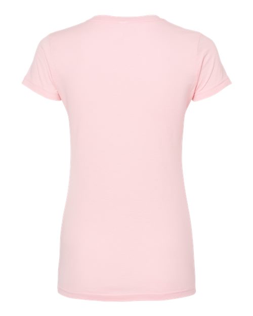 Women's Fine Jersey Slim Fit T-Shirt - Back - B20159122 - Pink
