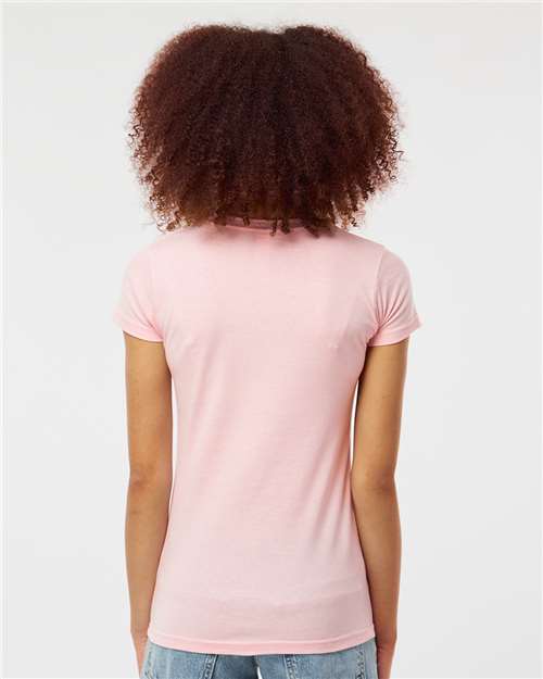Women's Fine Jersey Slim Fit T-Shirt - OnModelBack - B20159122 - Pink