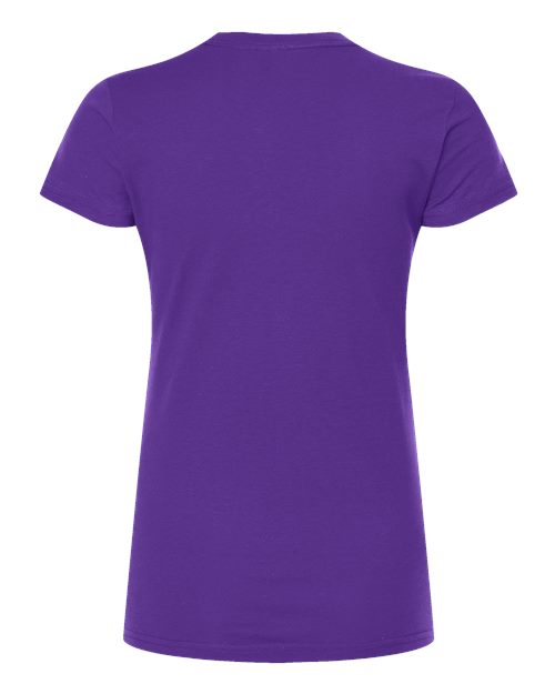 Women's Fine Jersey Slim Fit T-Shirt - Back - B20159672 - Purple