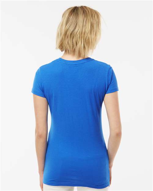 Women's Fine Jersey Slim Fit T-Shirt - OnModelBack - B20159752 - Royal