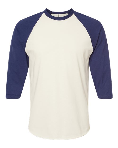 Fine Jersey Raglan T-Shirt - Front - B30359132 - Vintage White/ Inked India