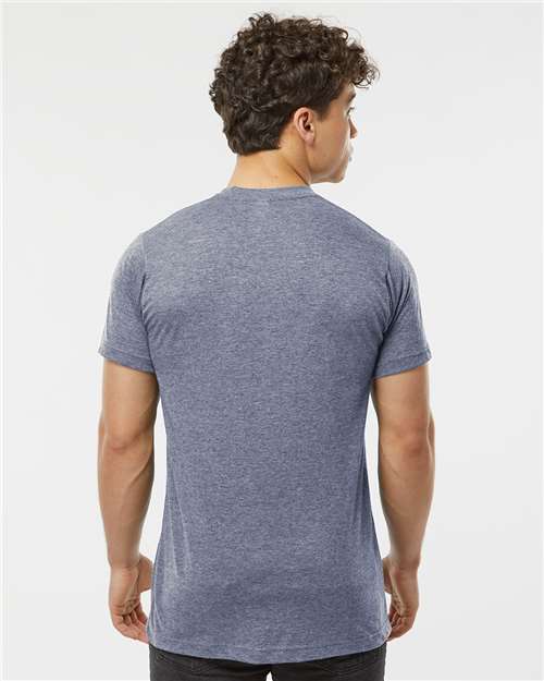 Poly-Rich T-Shirt - OnModelBack - B20659102 - Heather Denim