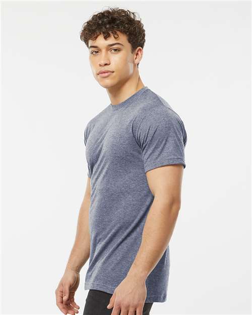 Poly-Rich T-Shirt - OnModelSide - B20659102 - Heather Denim