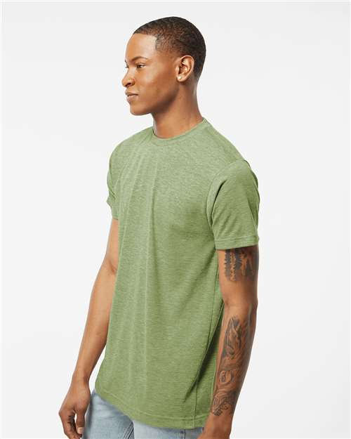 Poly-Rich T-Shirt - OnModelSide - B20659172 - Heather Green