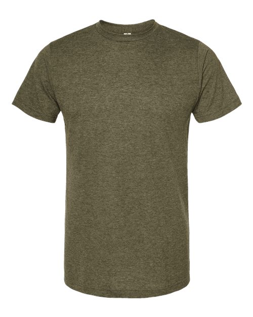 Poly-Rich T-Shirt - Front - B20659062 - Heather Military Green