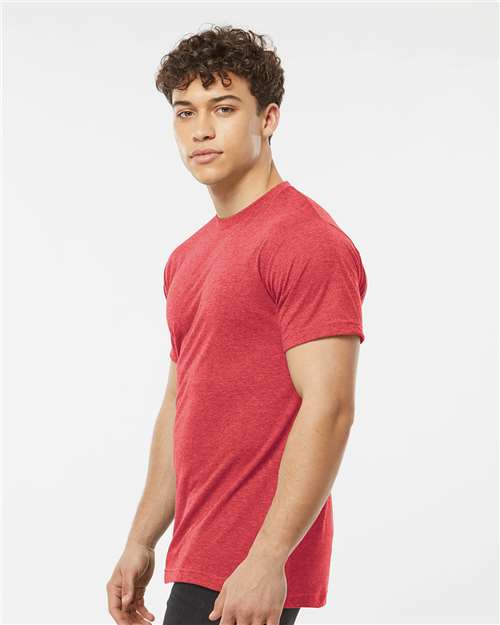 Poly-Rich T-Shirt - OnModelSide - B20659702 - Heather Red