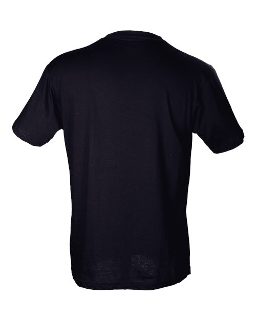 Fine Jersey V-Neck T-Shirt - Back - B41359502 - Black
