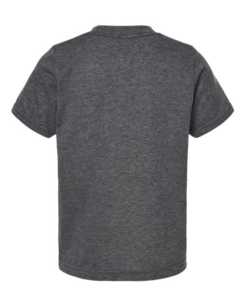 Youth Poly-Rich T-Shirt - Back - B30859592 - Heather Charcoal