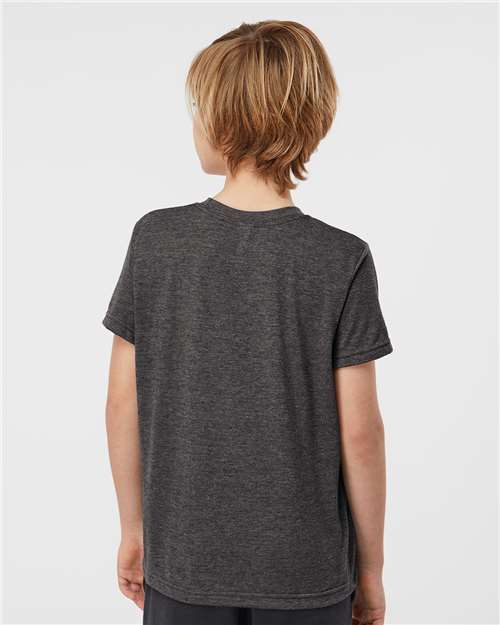 Youth Poly-Rich T-Shirt - OnModelBack - B30859102 - Heather Graphite
