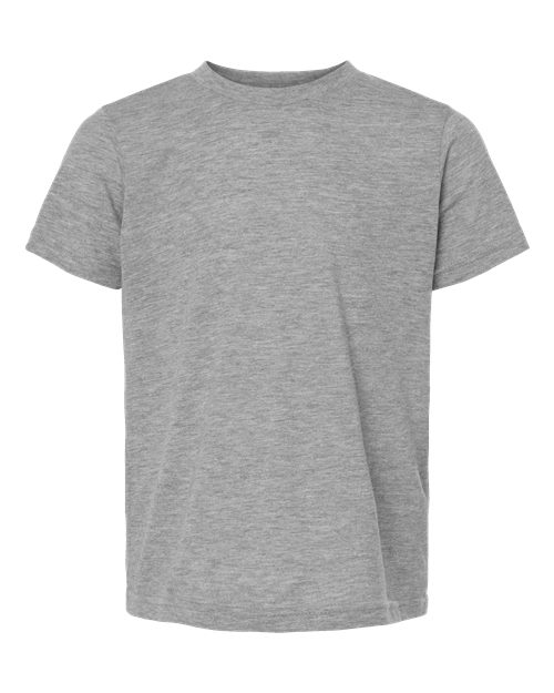 Youth Poly-Rich T-Shirt - Front - B30859092 - Heather Grey