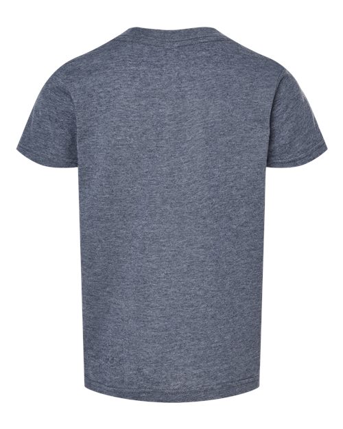 Youth Poly-Rich T-Shirt - Back - B30859652 - Heather Navy