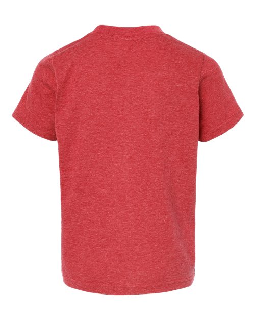 Youth Poly-Rich T-Shirt - Back - B30859702 - Heather Red