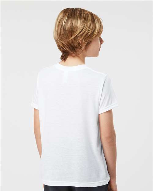 Youth Poly-Rich T-Shirt - OnModelBack - B30859002 - White