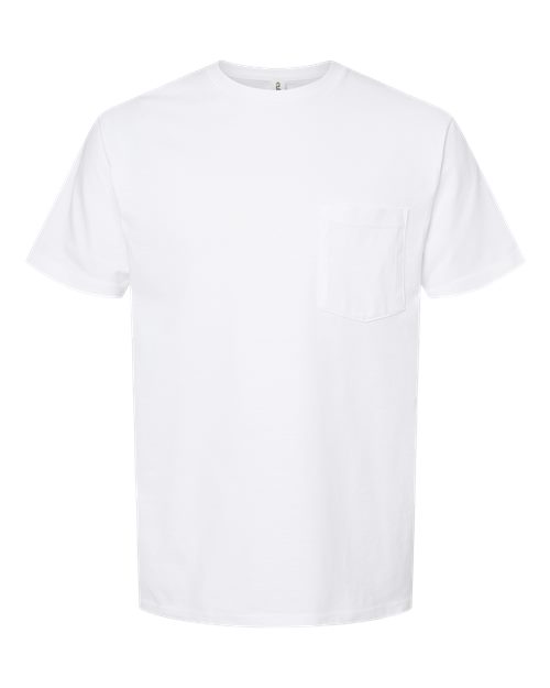 Heavyweight Jersey Pocket T-Shirt - Front - B31159003 - White