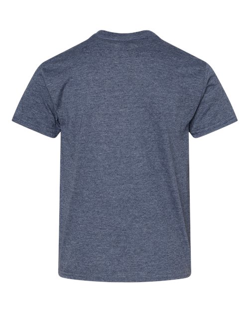 Softstyle® Youth T-Shirt - Back - B01660612 - Heather Navy