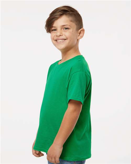Softstyle® Youth T-Shirt - OnModelSide - B01660202 - Irish Green