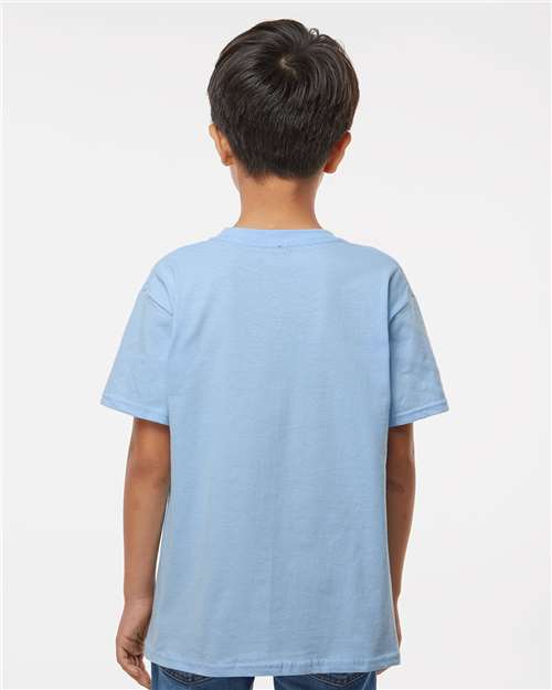 Softstyle® Youth T-Shirt - OnModelBack - B01660252 - Light Blue