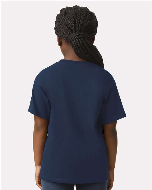 Softstyle® Youth T-Shirt - OnModelBack - B01660652 - Navy