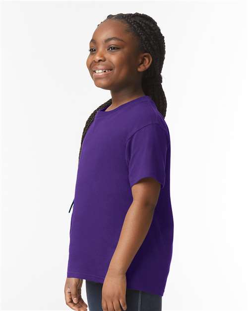 Softstyle® Youth T-Shirt - OnModelSide - B01660672 - Purple
