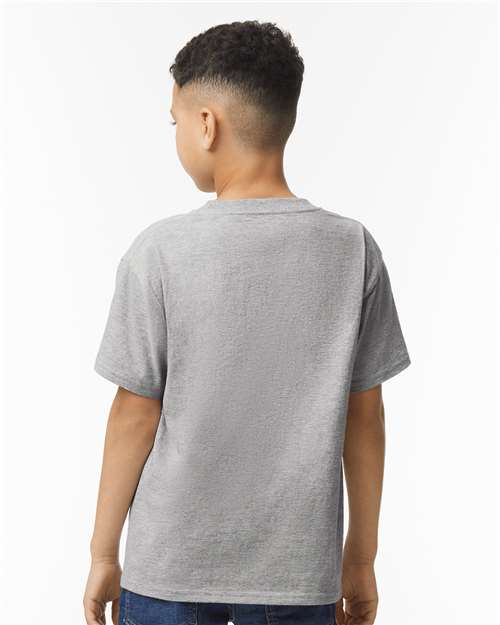 Softstyle® Youth T-Shirt - OnModelBack - B01660582 - Sport Grey