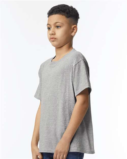 Softstyle® Youth T-Shirt - OnModelSide - B01660582 - Sport Grey