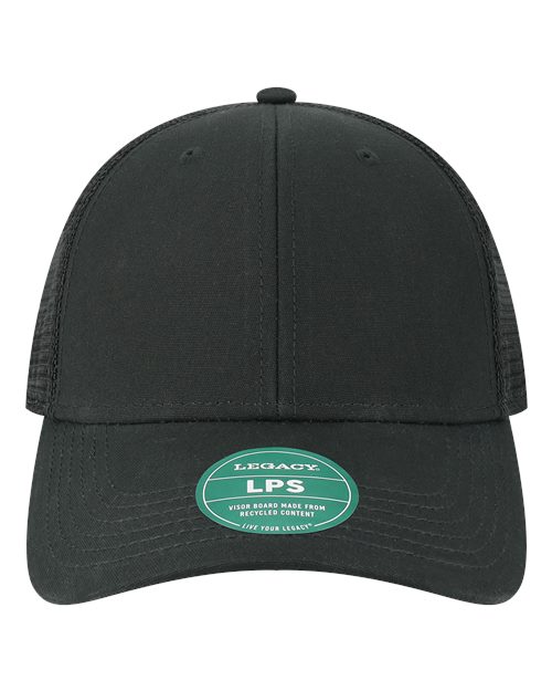 Lo-Pro Snapback Trucker Cap - Front - B93895500 - Black/ Black