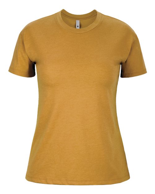Women's CVC Relaxed T-Shirt - Front - B03718282 - Antique Gold