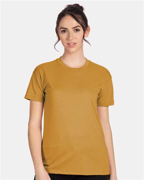 Women's CVC Relaxed T-Shirt - OnModelFront - B03718282 - Antique Gold