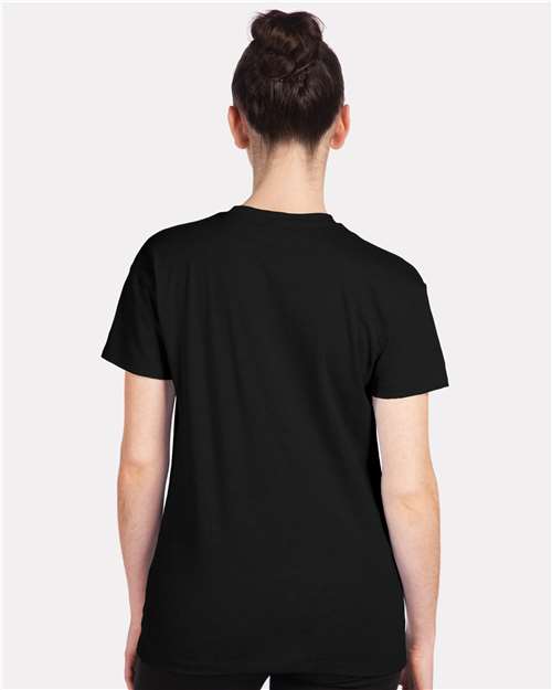 Women's CVC Relaxed T-Shirt - OnModelBack - B03718502 - Black